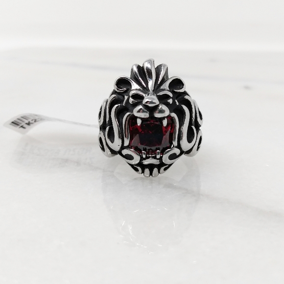 New men's stainless steel lion ring - Picture 4 of 6